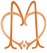 Stylized symmetrical monogram reading "CMC" with the "M" in the center and the "Cs" mirroring each other creating a heart shape