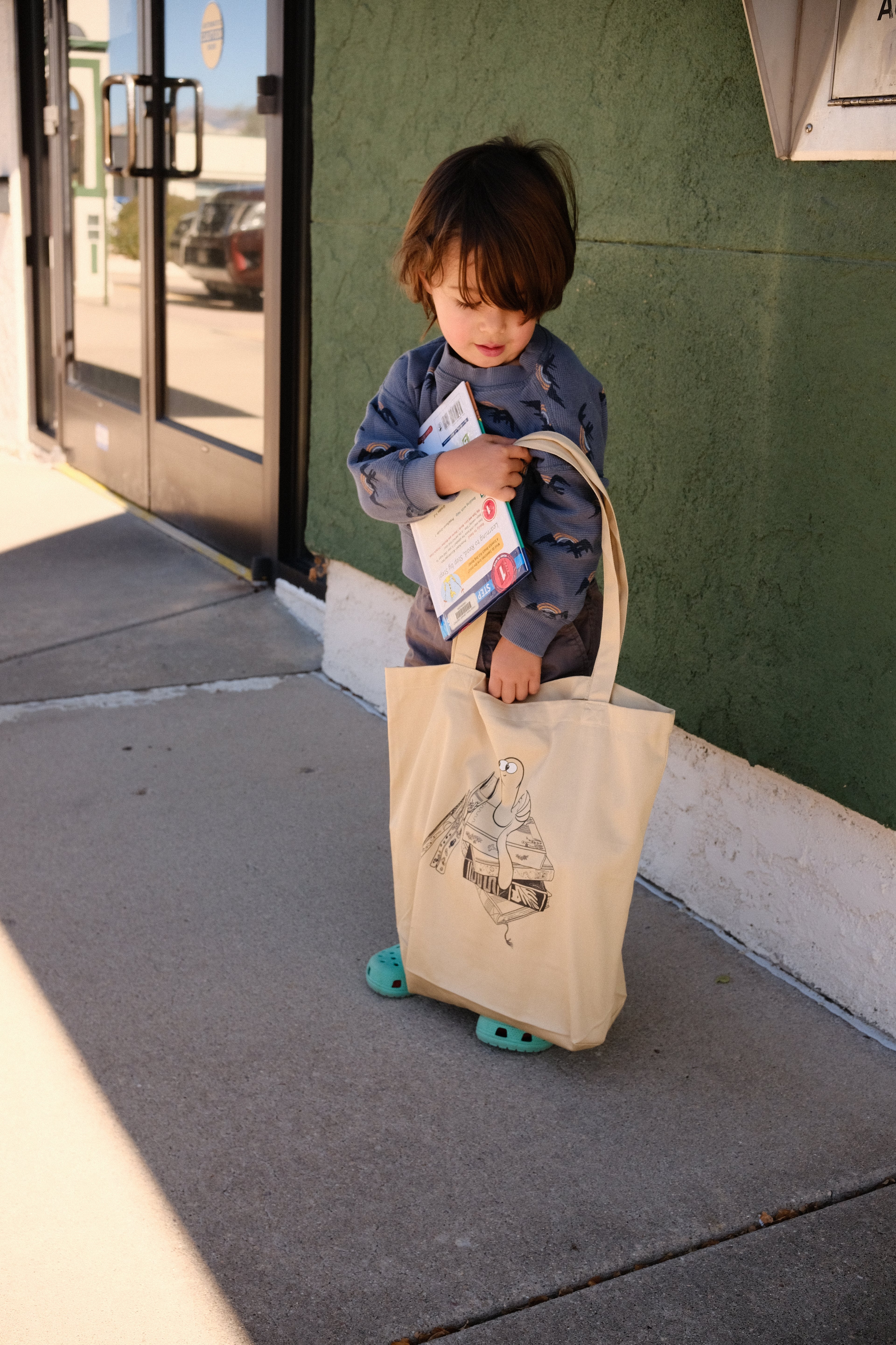 Bookworm Organic Cotton Tote Bag
